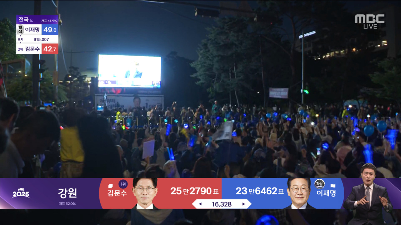 지지자들 축제 분위기 이 시각 국회 앞
