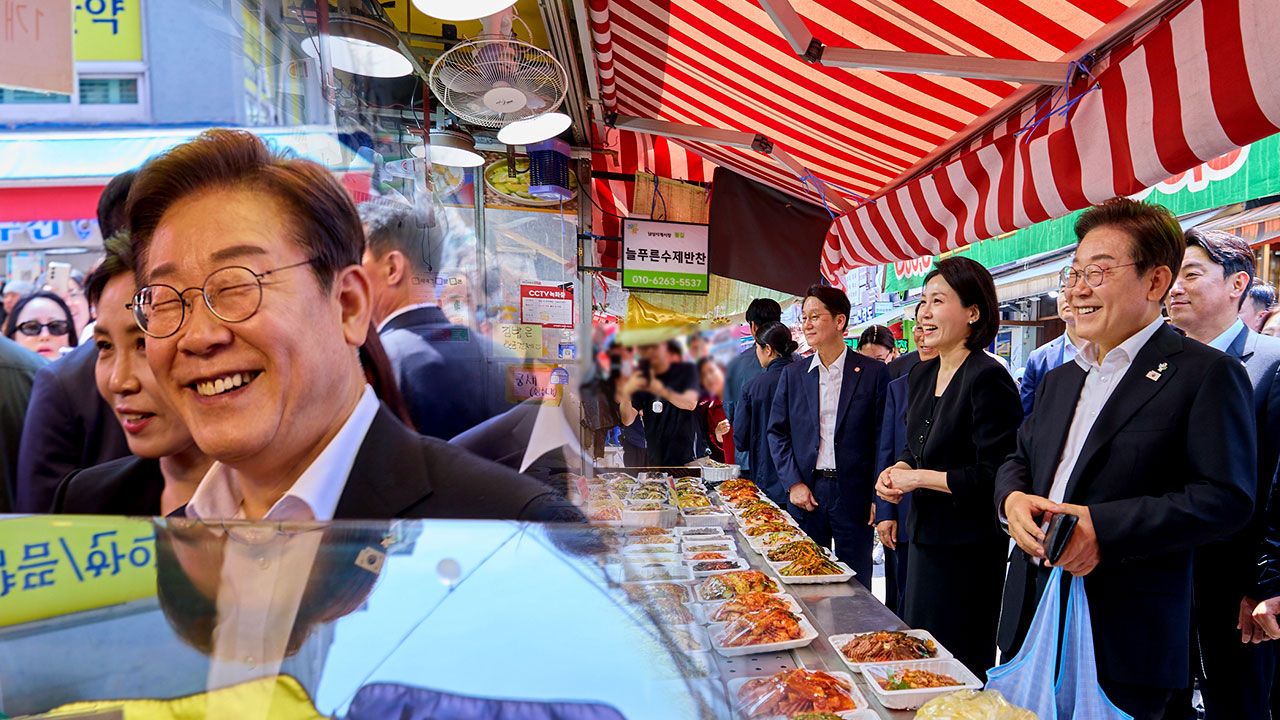 이재명 대통령, 현충일 추념식 뒤 재래시장 '깜짝 방문'