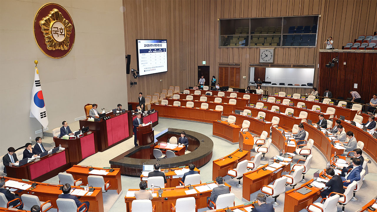'31.8조' 추경, 민주당 주도로 예결위 통과‥국힘 퇴장