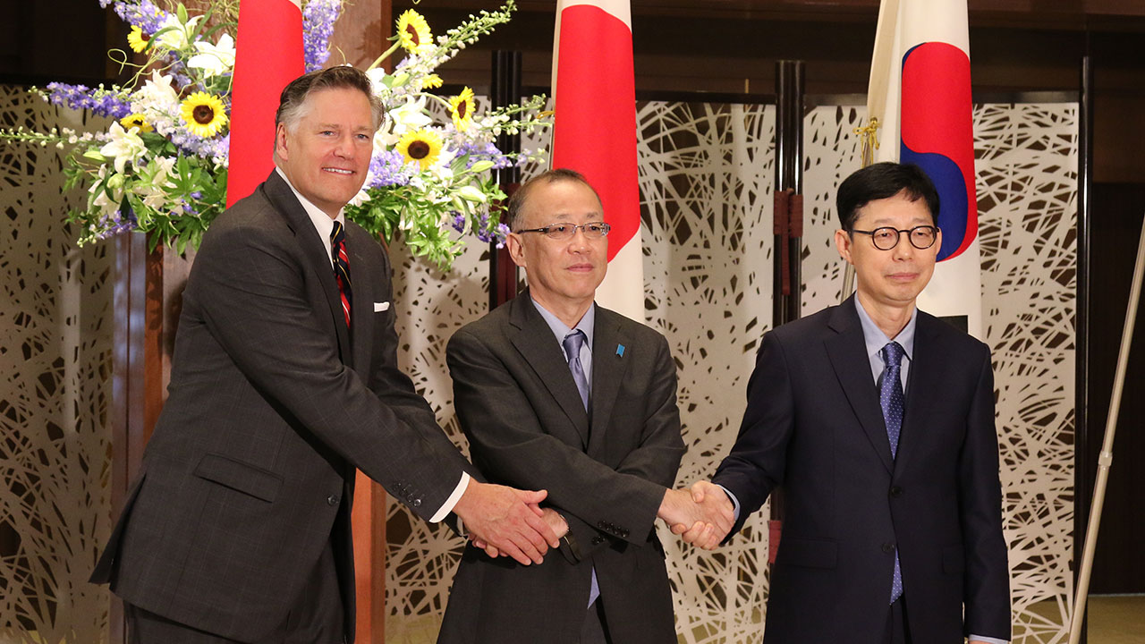 한미일·한일 외교차관 회담‥"3국 협력"·"성숙한 한일관계"