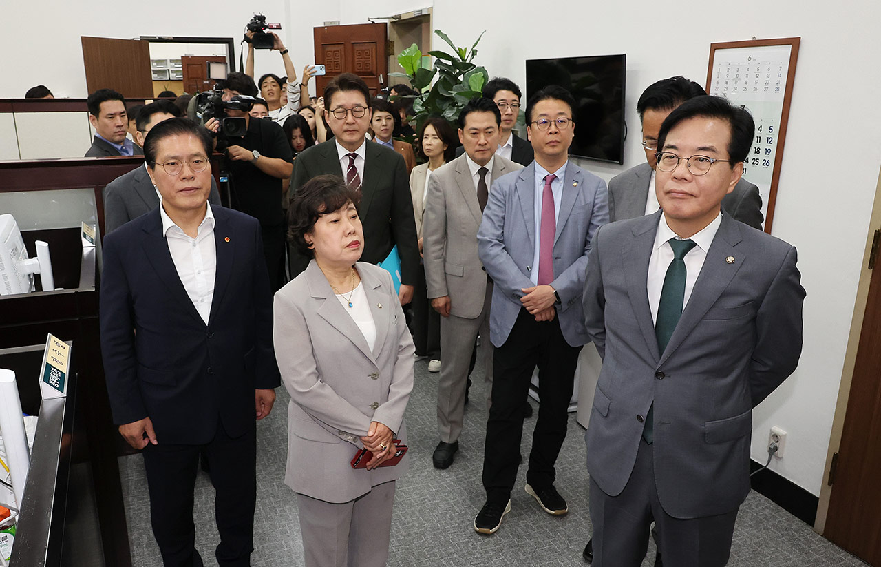 송언석, '야당 의원 압색'에 "힘자랑 과하면 부러져"‥단체행동 대신 의장실 항의 방문