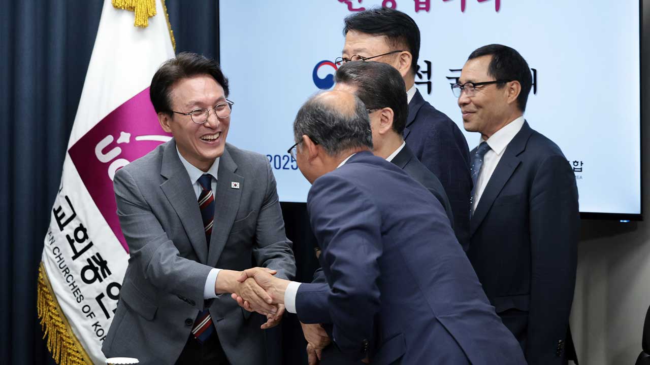 김민석 국무총리, 개신교계 만나 "국민 통합, 사회적 약자 위한 역할 부탁"