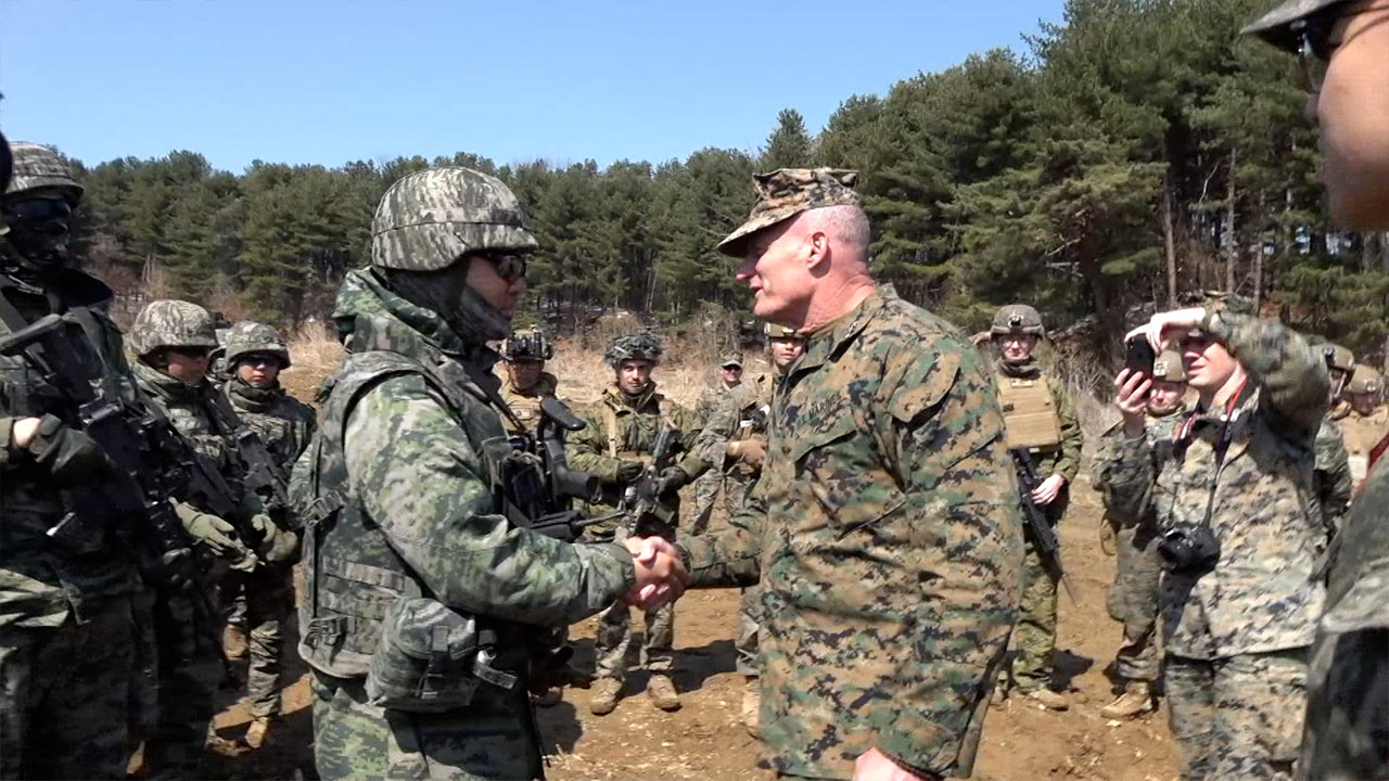 '한반도 유사시 증파' 미 제3해병원정기동군, 국내서 연합훈련