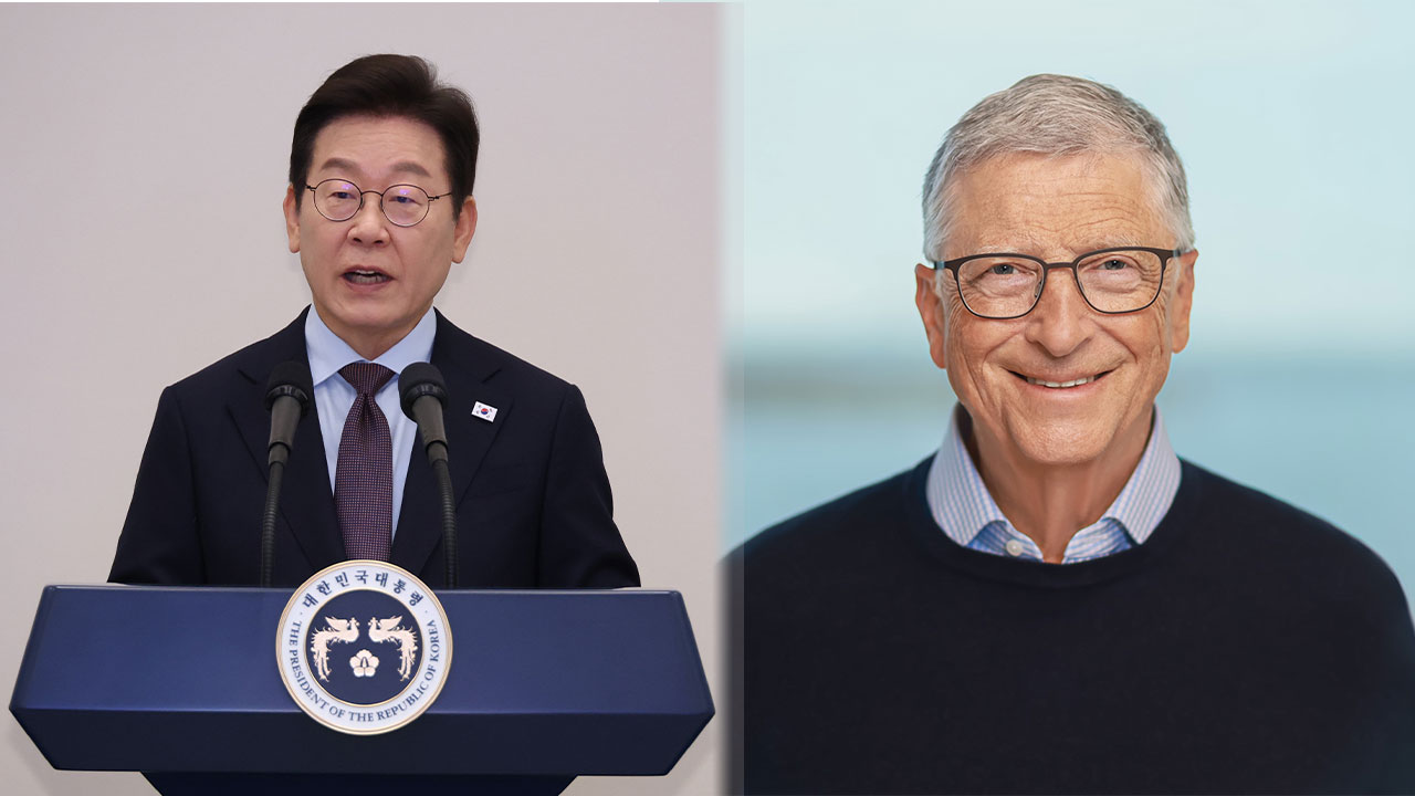 이 대통령, 내일 '3년 만에 방한' 빌 게이츠 만나