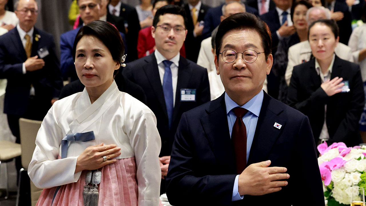 이 대통령, 재미교포 만나 "한미동맹 발전 방안 모색‥새 여정 함께해달라"