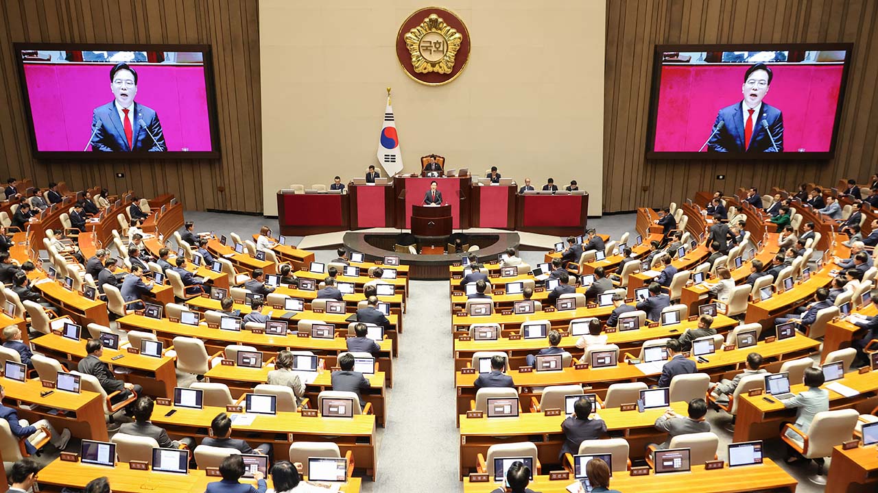 정청래 "협치 하자더니 협박만‥반공 웅변대회 하는 줄"