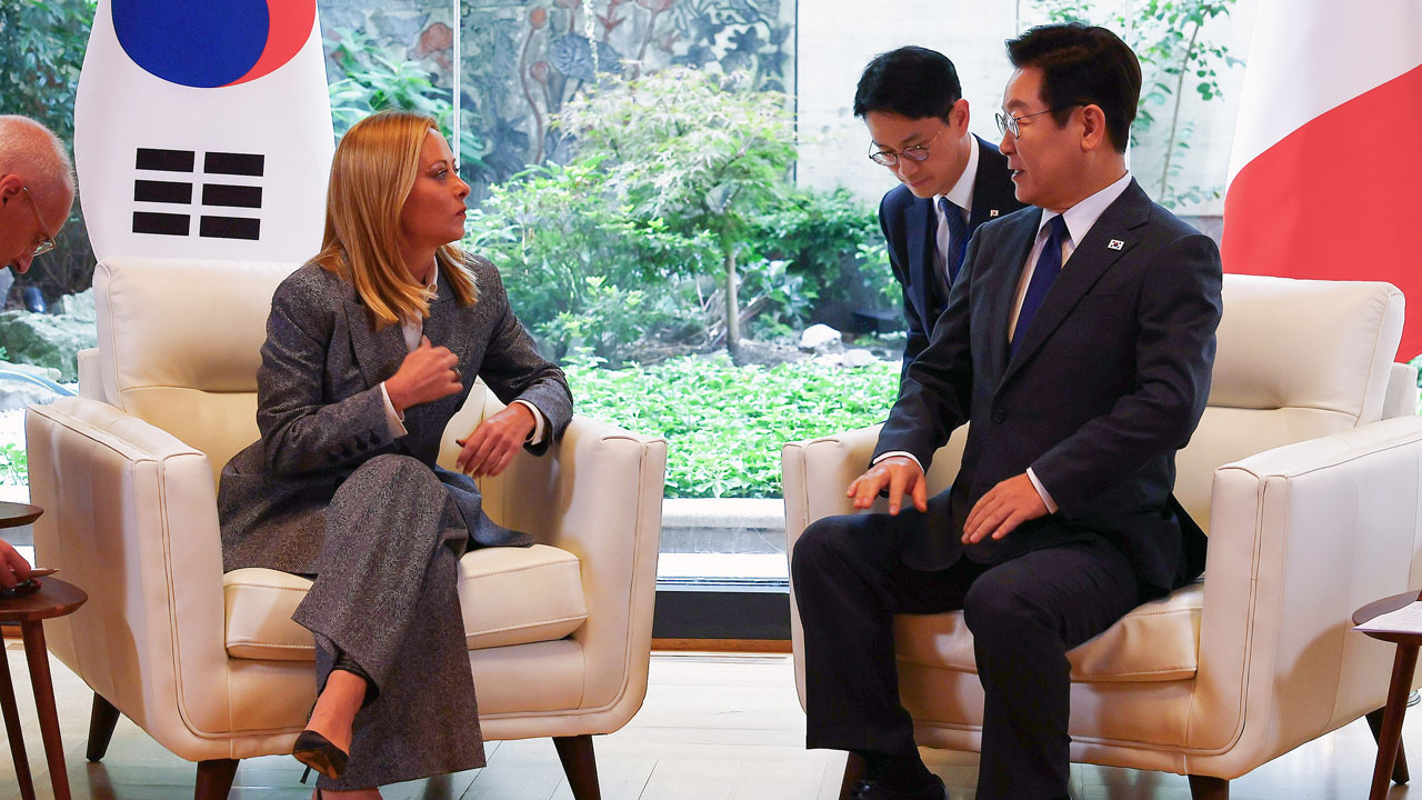 이 대통령, 이탈리아 총리와 정상회담‥"AI·방산 등 협력 발전"