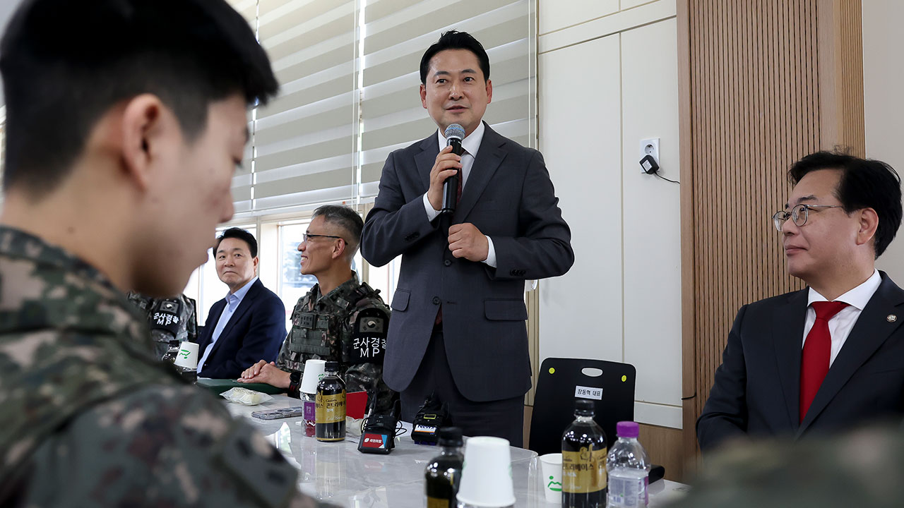 장동혁, 최전방 부대 찾아 "주적 북한에 국민 지키는 여러분께 감사"
