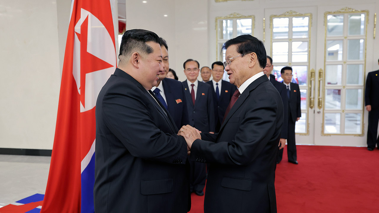 김정은, 방북 라오스 주석과 회담‥"친선관계 더욱 발전"