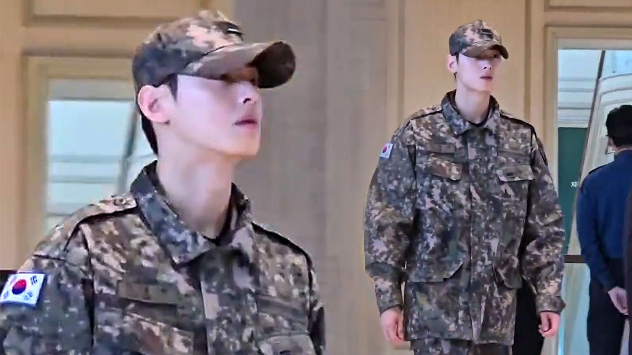 '국방부 군악대대 일병' 차은우, APEC 정상 공식 환영만찬 사회