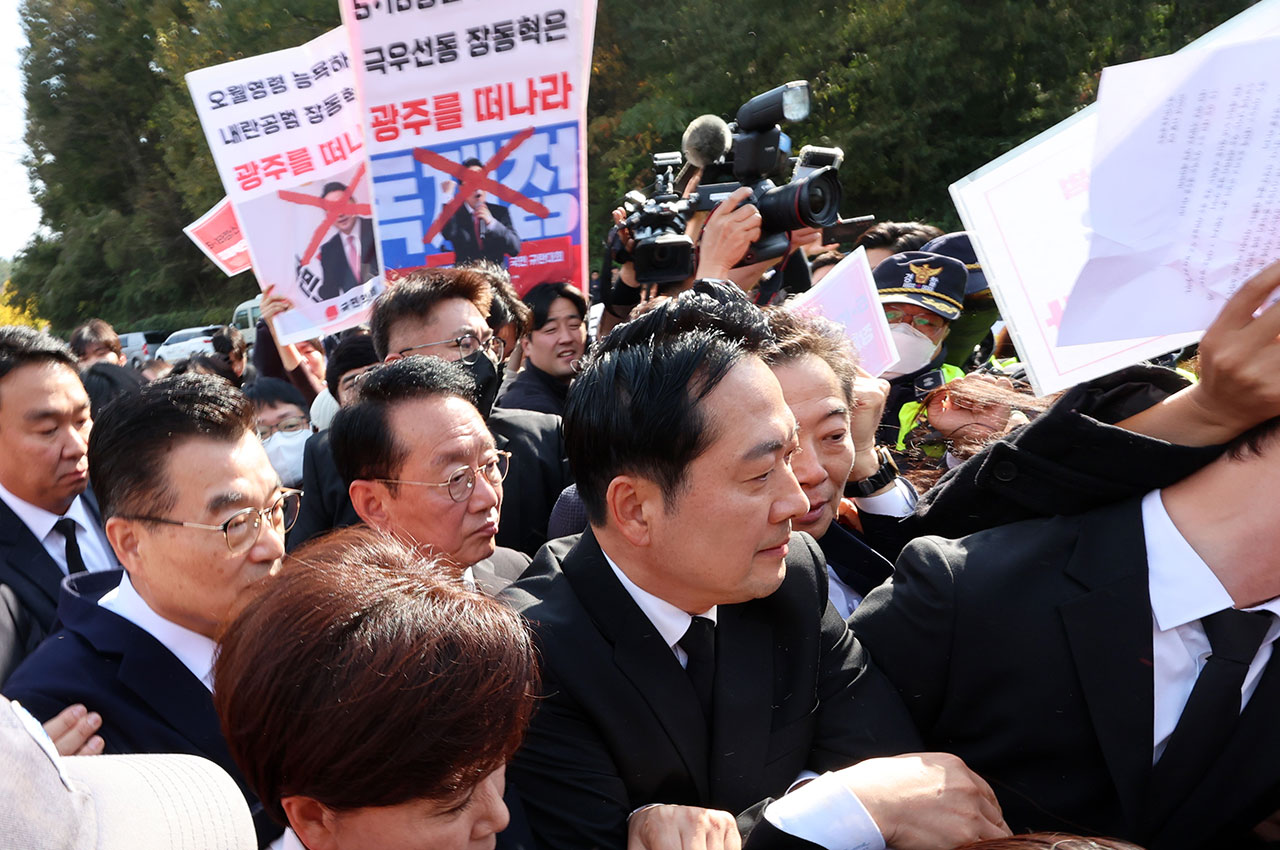 5·18묘지 참배 제지당한 장동혁 "진정성 전달 안 돼‥매달 호남 방문할 것"