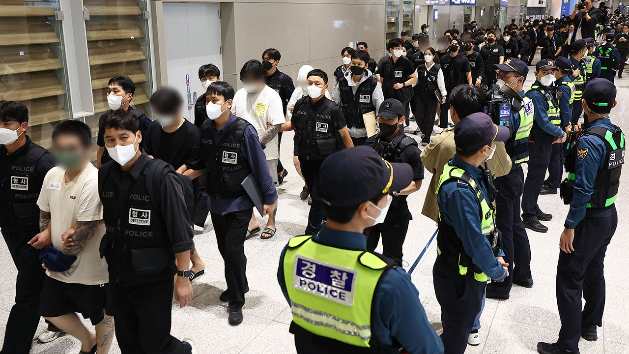 대통령실 "캄보디아 스캠범죄 송환 한국인, 10월 이후 총 107명"