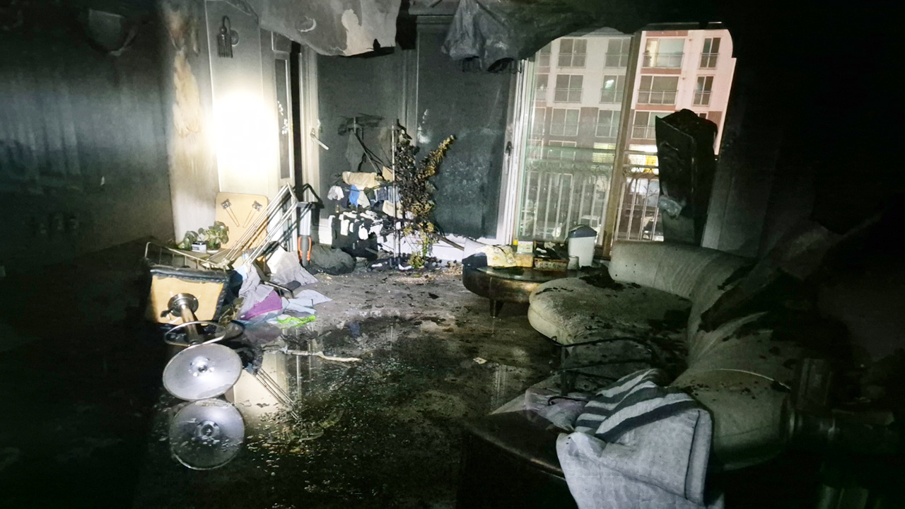 경기 평택 아파트서 술 취한 20대 방화‥15명 연기흡입