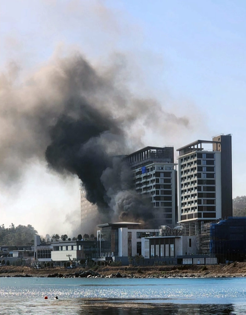 부산 기장 복합리조트 신축 공사장 화재‥6명 사망