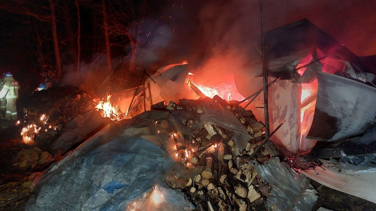 경기 용인 농막에서 화재‥80대 남성 1명 사망