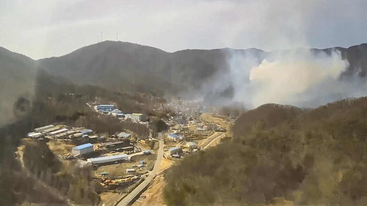 경남 양산 산불로 주민 6명 대피‥3시간 만에 진화