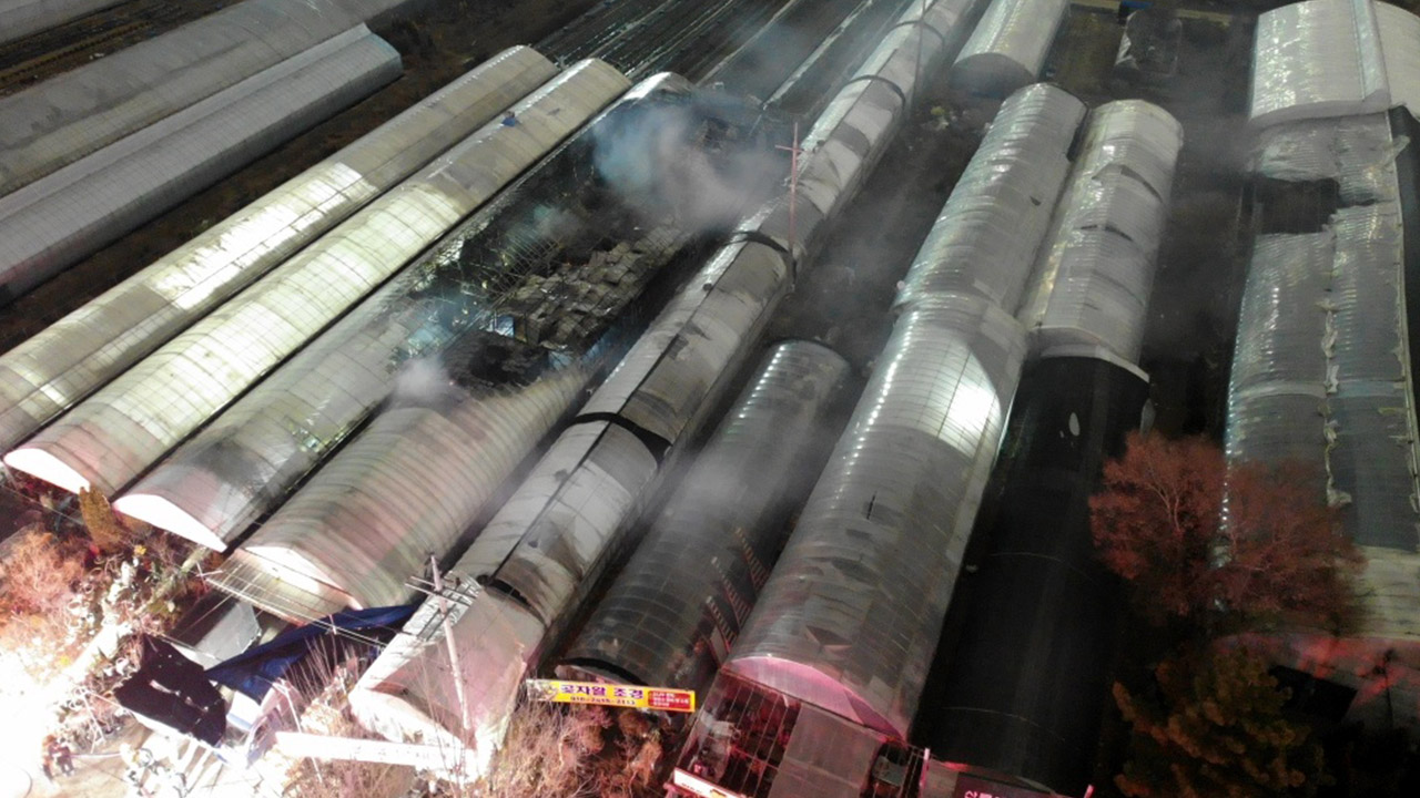 대전 유성구 화훼농가서 불‥다친 사람 없어