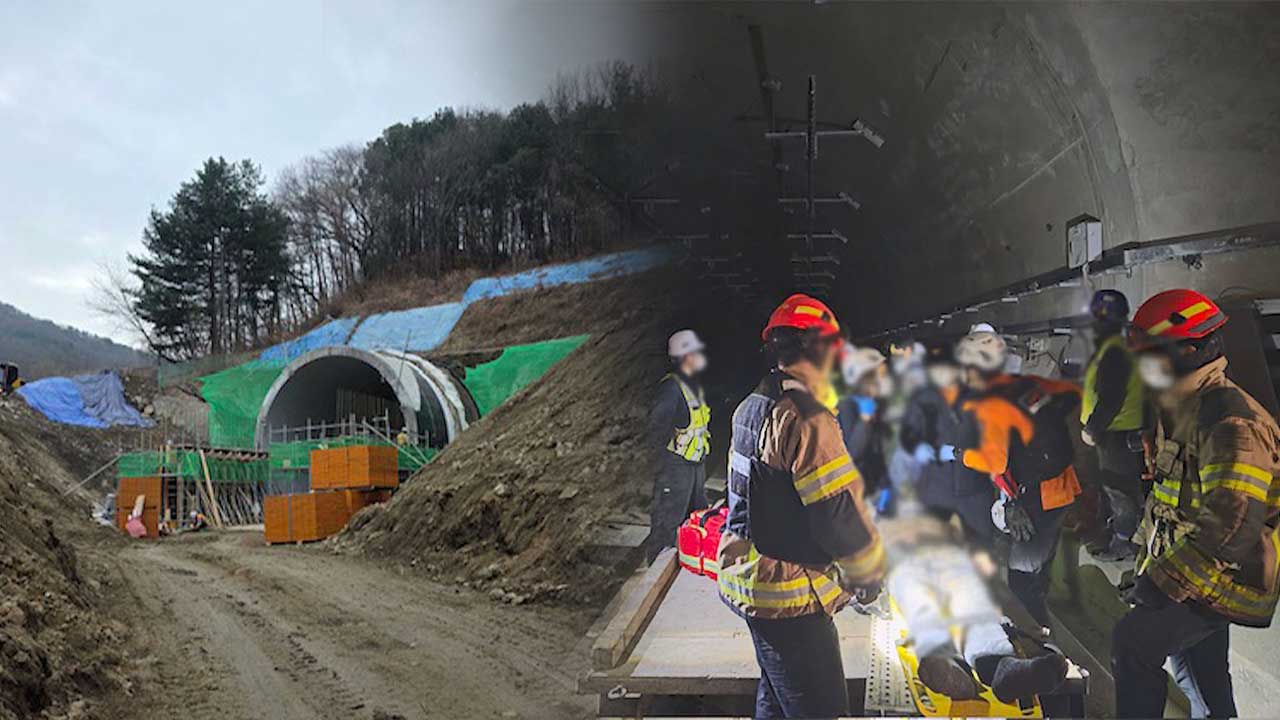 남양주 지하철 차량기지 공사 차량 뒤집혀‥5명 중경상