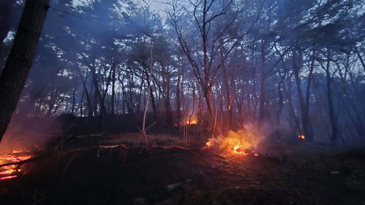 경남 사천 산불 6시간 만에 진화‥산림 33ha 소실