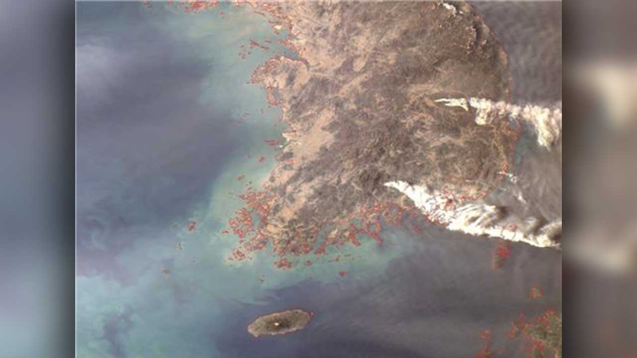 텔레픽스 산불 위성사진 공개‥서울 면적 5분의 1 태워