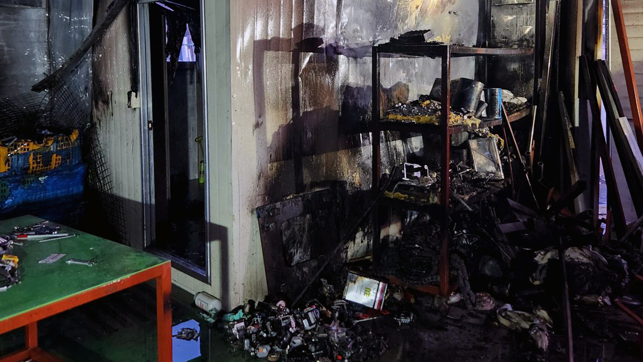 경기 화성 자동차 부품업체서 불‥40대 노동자 부상