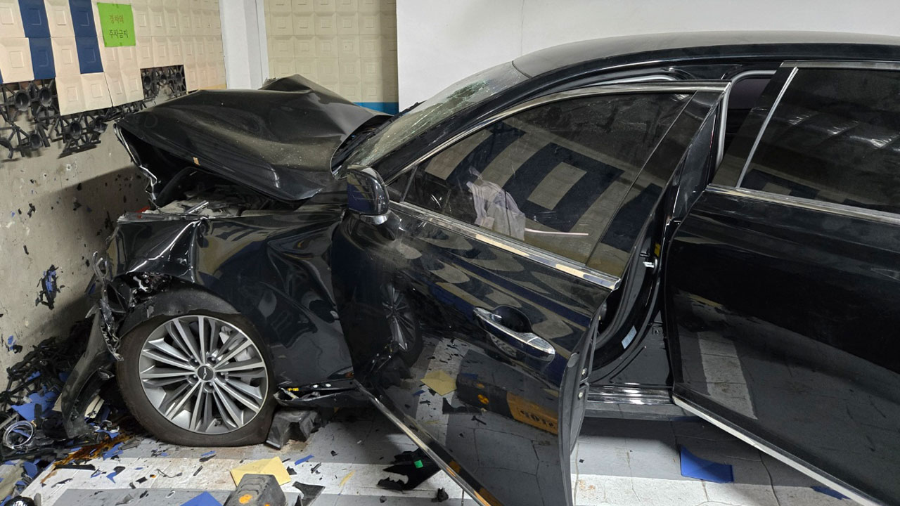 의정부 상가 지하주차장 차량 돌진‥1명 사망·1명 중상