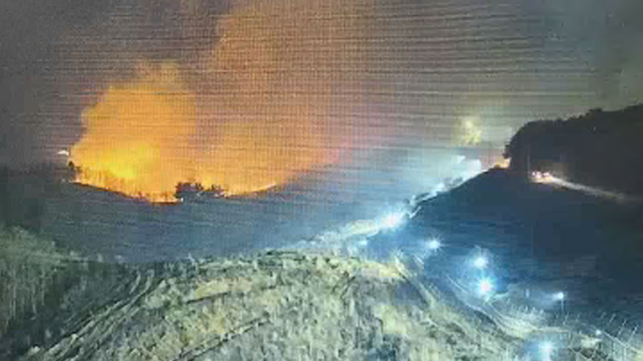 강원 고성 DMZ서 산불‥진화율 40%에 그쳐 