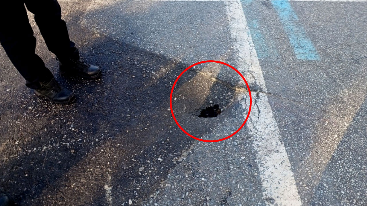 서울 대치동 도로 지반침하‥인근 교통 통제