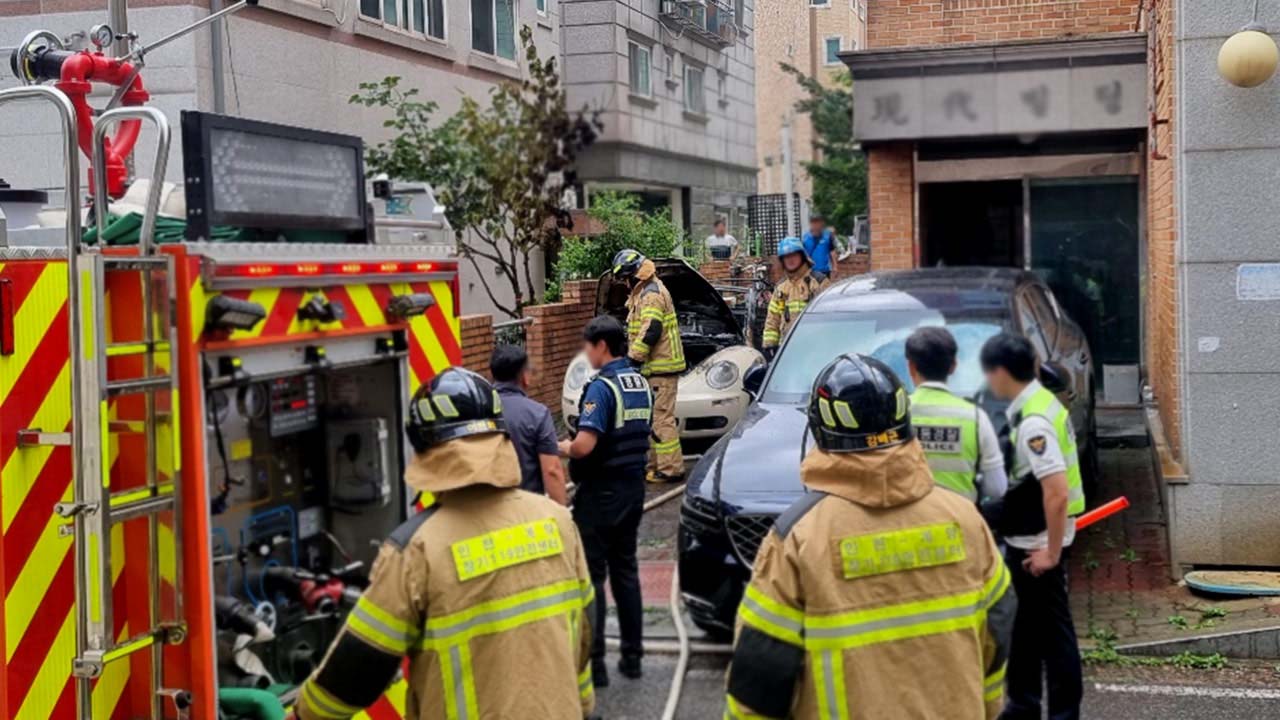 인천 동양동서 차량에 불‥차주 부상