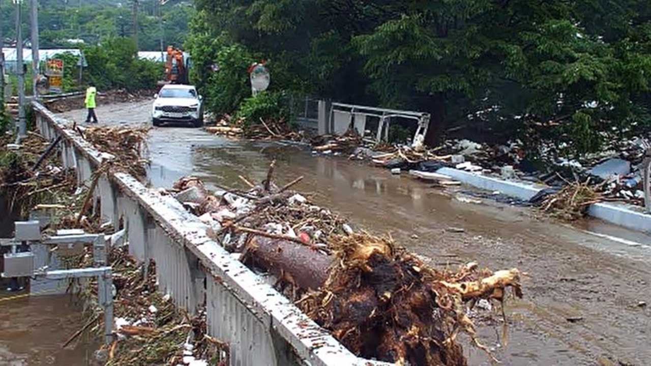 소방청 "폭우 내린 경기 가평에 소방 대응 2단계‥인명 피해 예상"