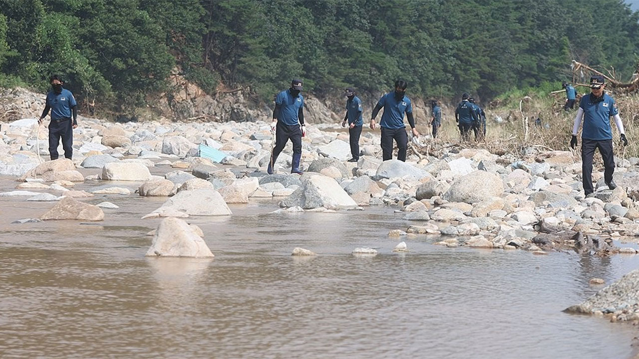 경남 산청군 산사태 실종 수색 엿새째‥실종자 1명 수색에 총력