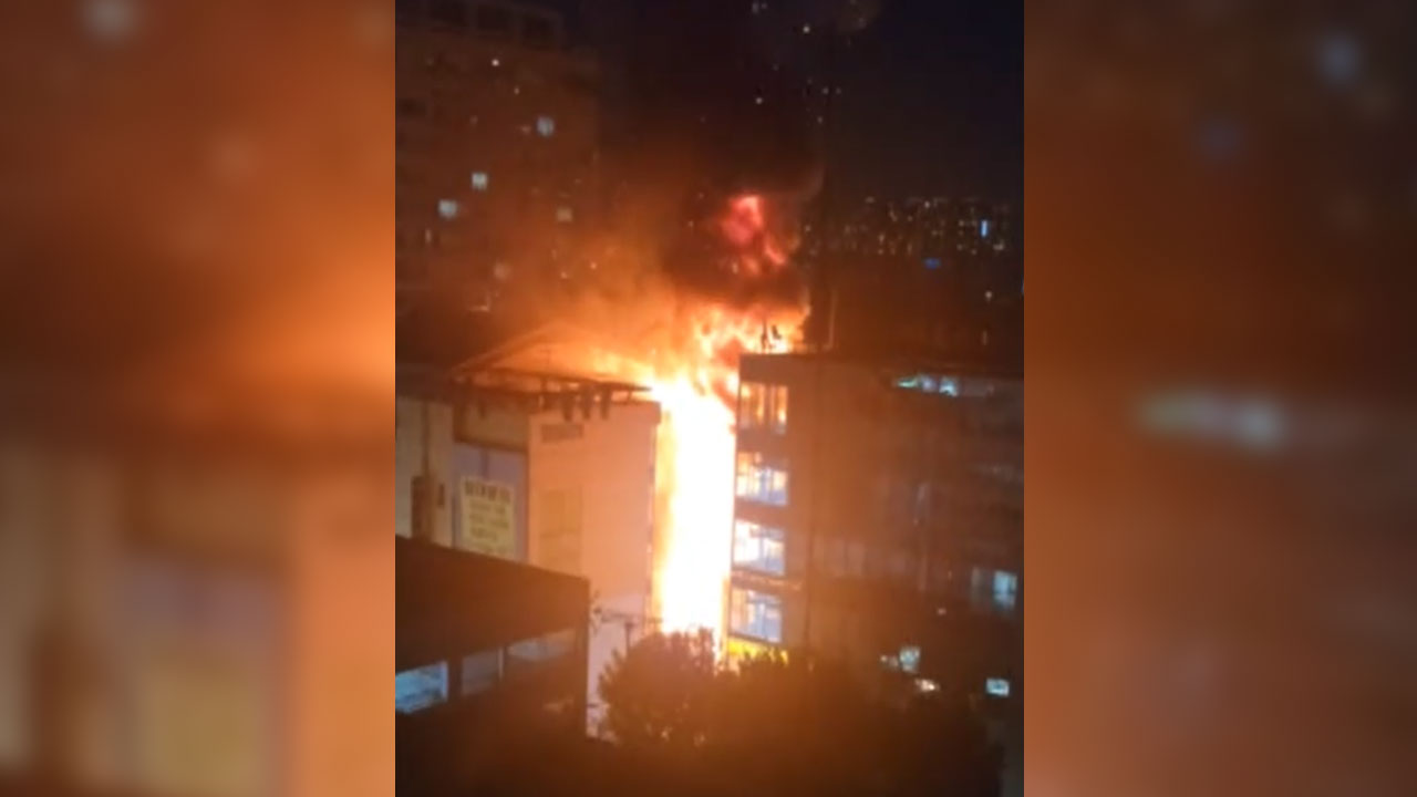 구월동 상가 화재 현장