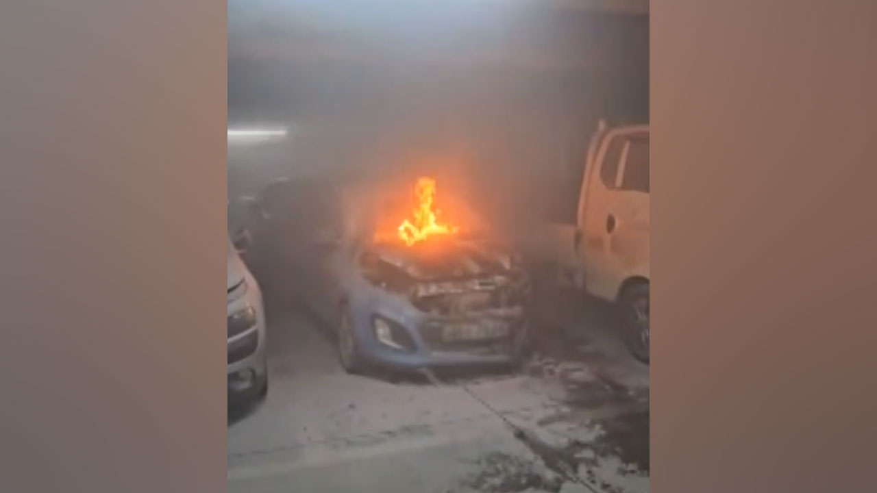 광주 풍암동 아파트 지하주차장 경차서 불‥인명피해 없어