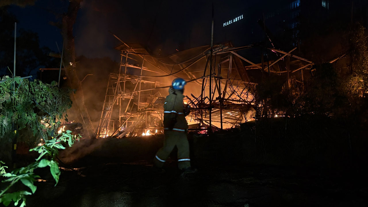 경기 과천서 농막 화재‥인명피해 없어