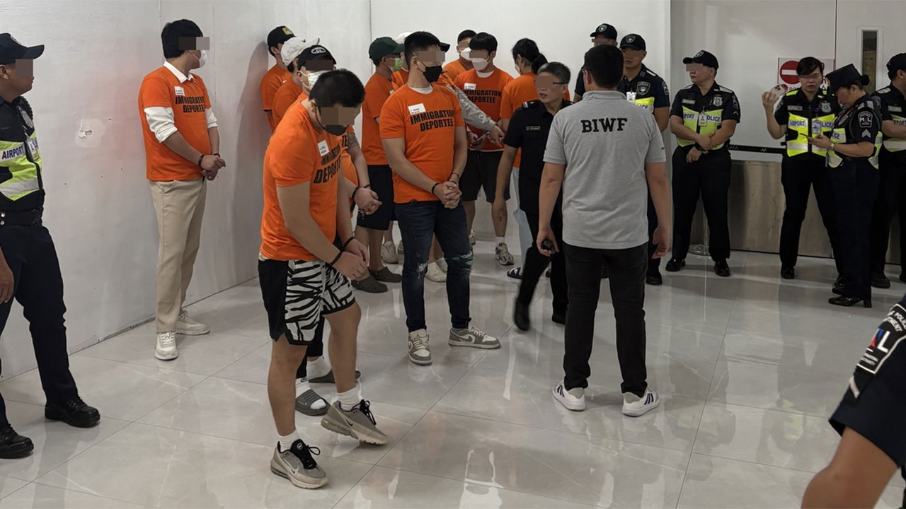 필리핀 도피사범 49명 대규모 송환‥'역대 최대 규모'