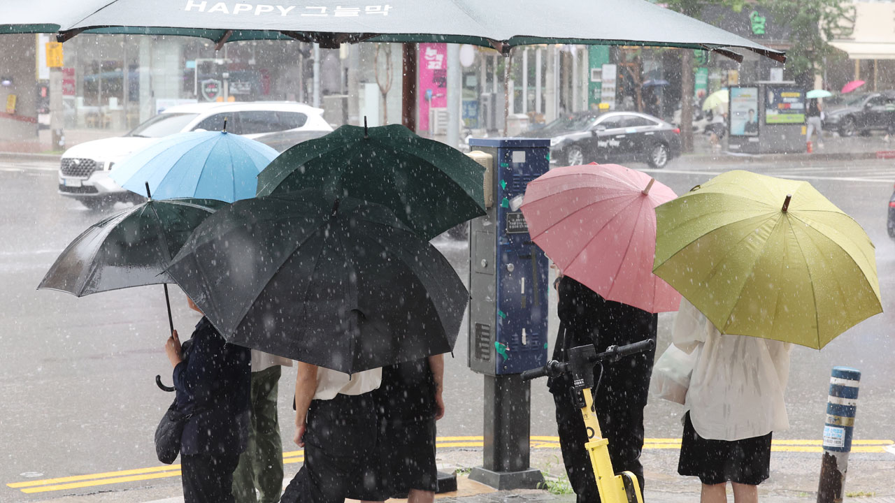 [날씨] 남부지방 비소식..밤사이 시간당 30mm 강한 비