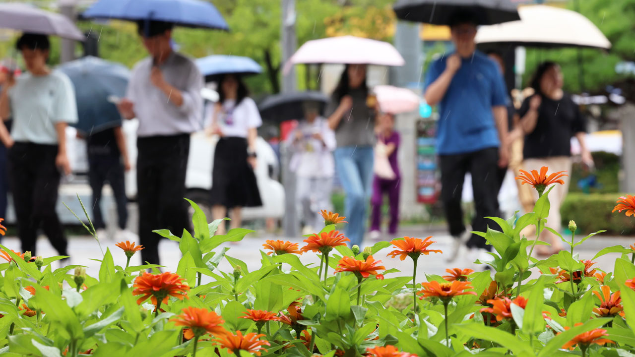 [날씨] 남부지방 중심으로 많은 비‥아침 최저기온 15~22도