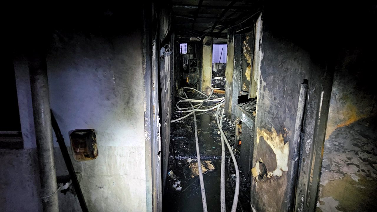 경기 구리 아파트 14층 불‥40대 아들 사망·80대 노모 중상