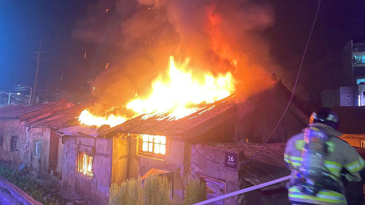 평택서 술 취해 자기 집에 불지른 50대 현행범 체포