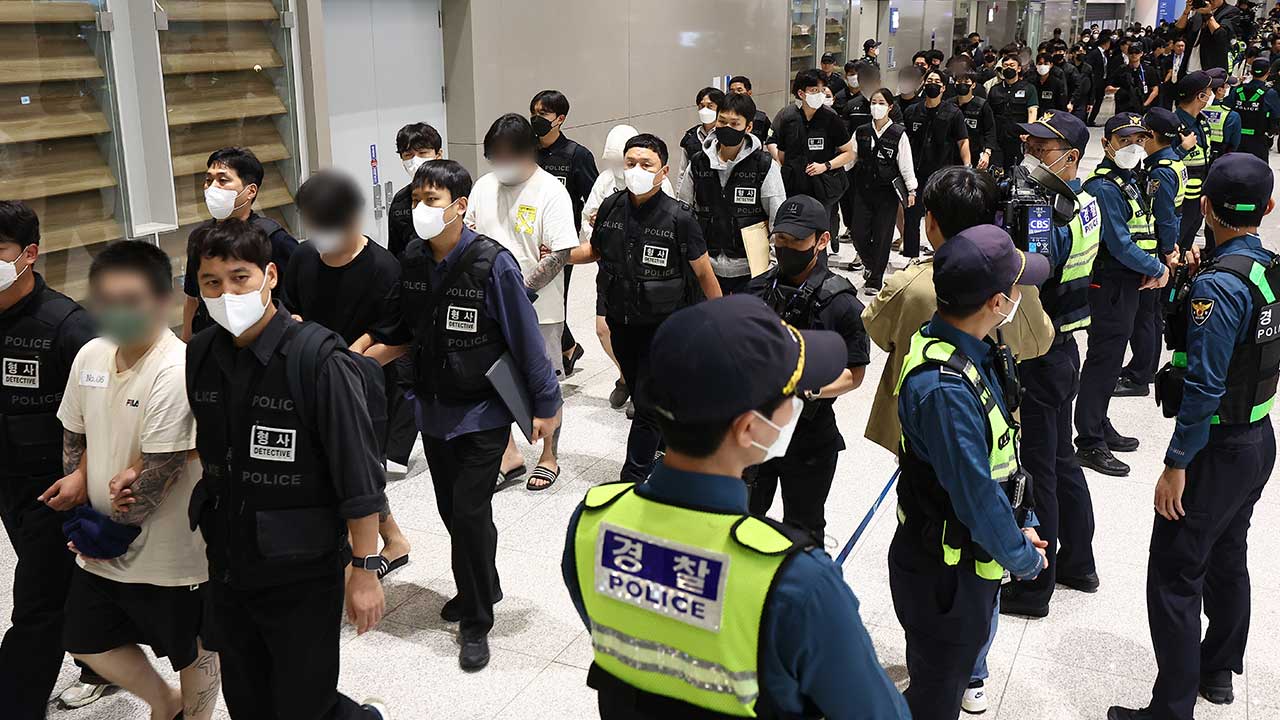 경찰, 캄보디아 송환자 59명 구속영장 신청‥1명은 검찰 불청구