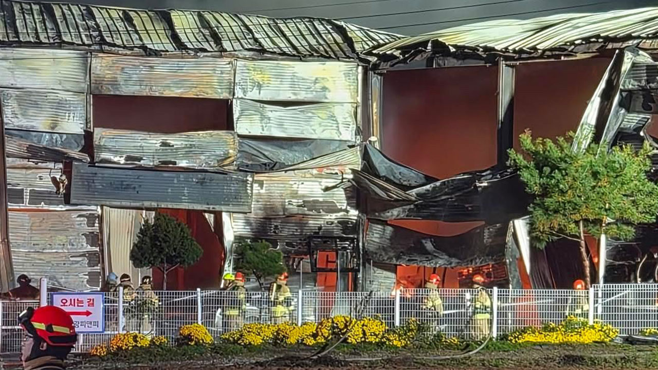 경기 양주 싱크대 공장서 화재‥다친 사람 없어