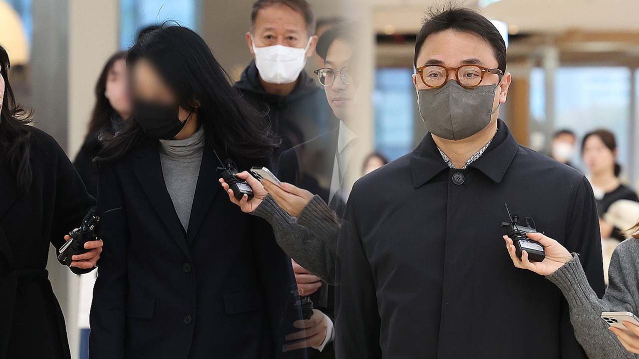 '양평 공흥 특혜' 김건희 오빠 김진우 씨 부부, 특검 출석