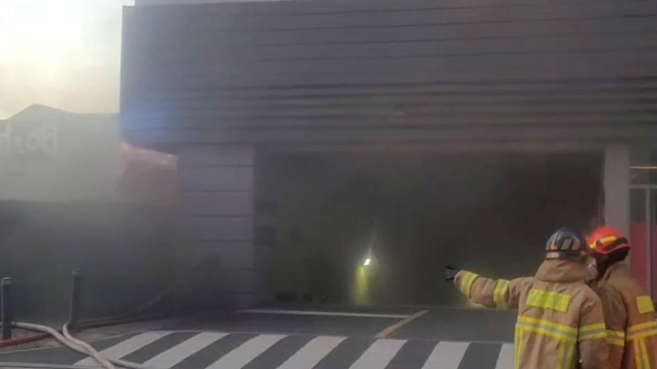 수원 10층 오피스텔 지하서 불‥한때 대응 1단계 발령