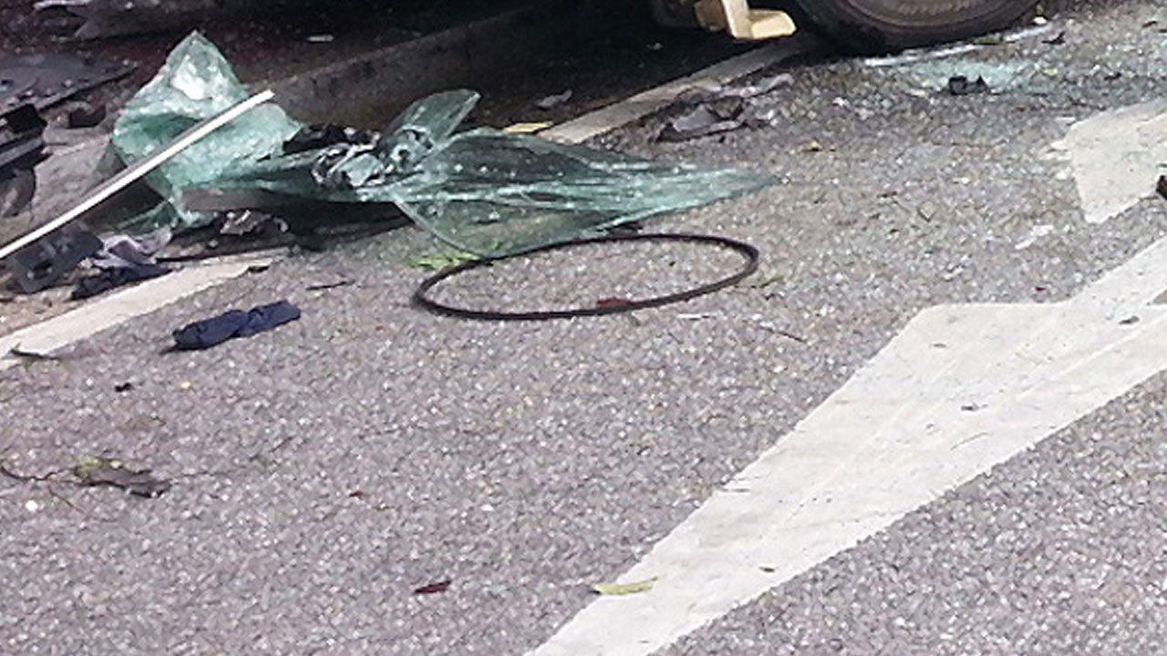 경남 진주 남해고속도로서 3중 추돌‥1명 사망·1명 중상