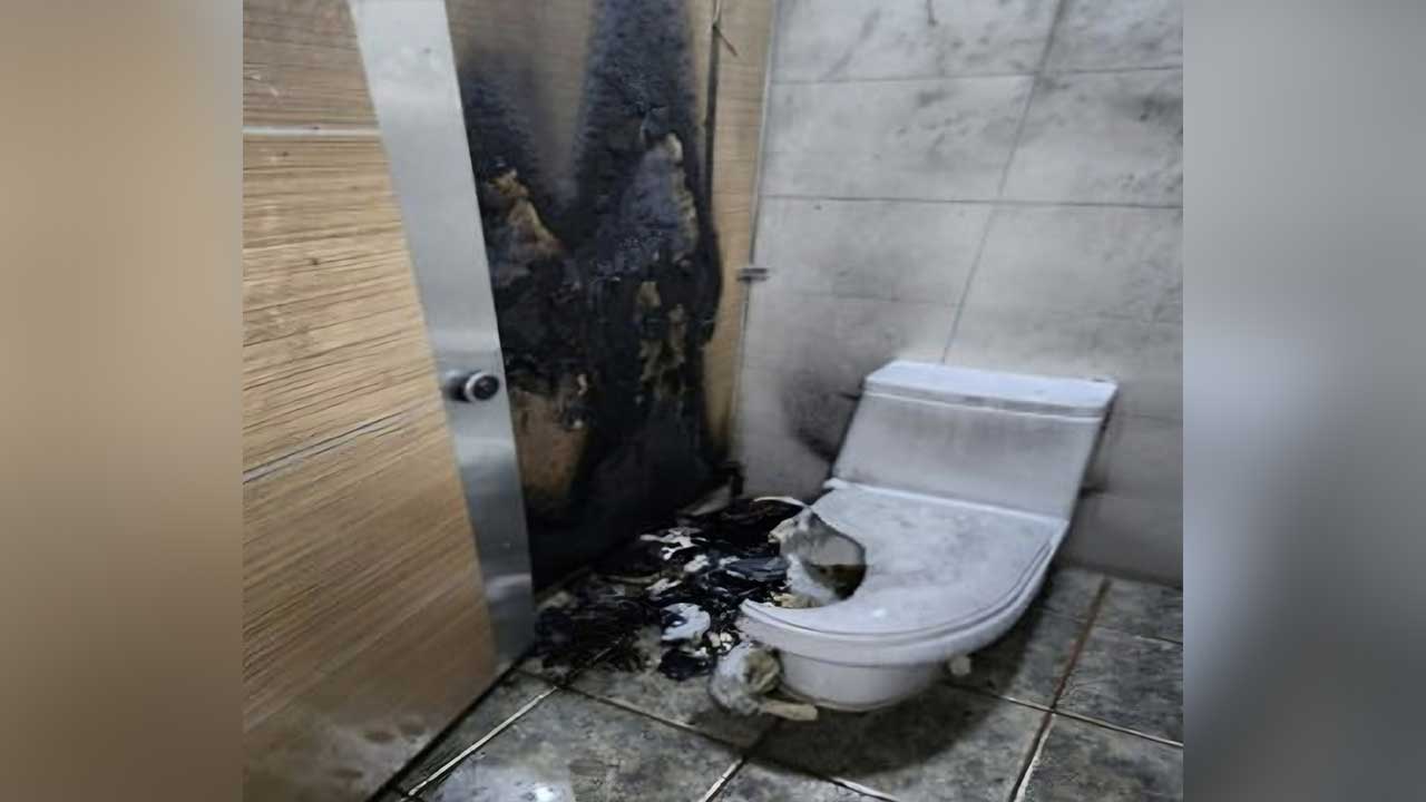 경기 성남 분당 상가 건물 화장실서 불‥80여 명 대피