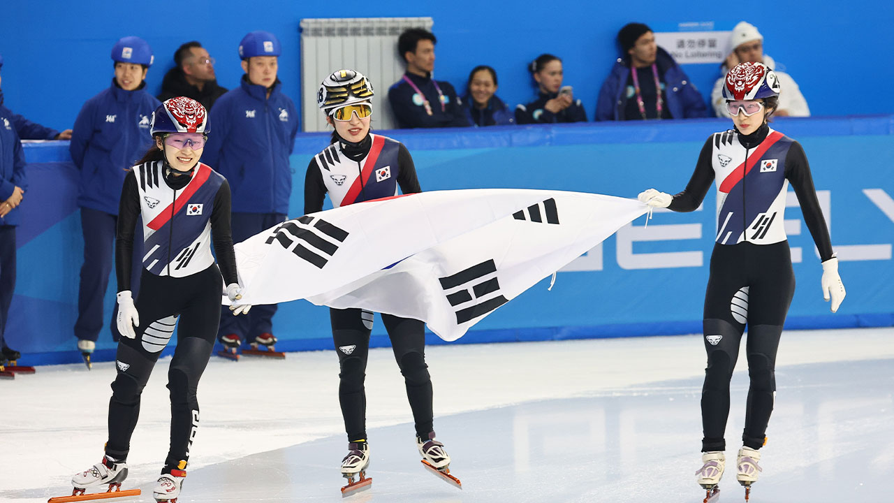 [아시안게임] 아시안게임 쇼트트랙, 금메달 4개 수확‥김길리·최민정·박지원 2관왕 