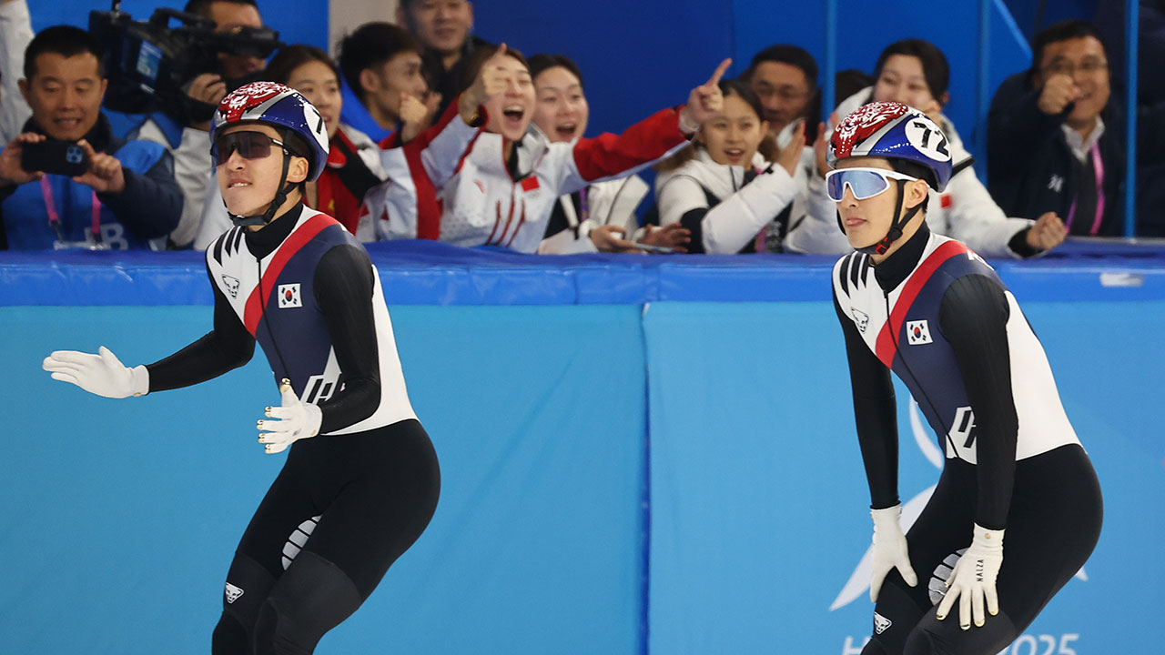 [아시안게임] 박지원·장성우, 남자 쇼트트랙 500m 은·동메달‥린샤오쥔 우승