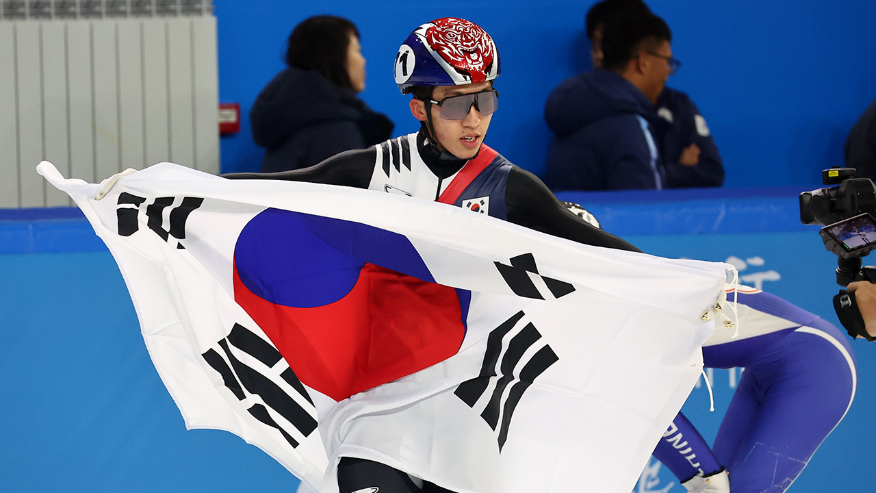 [아시안게임] 쇼트트랙 박지원, 남자 1,500m 우승‥장성우 동메달