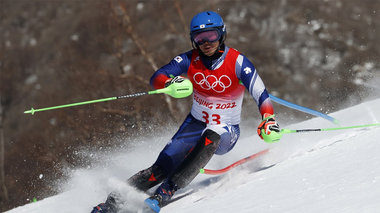[아시안게임] 정동현, 알파인스키 남자 회전서 2위‥통산 4번째 메달