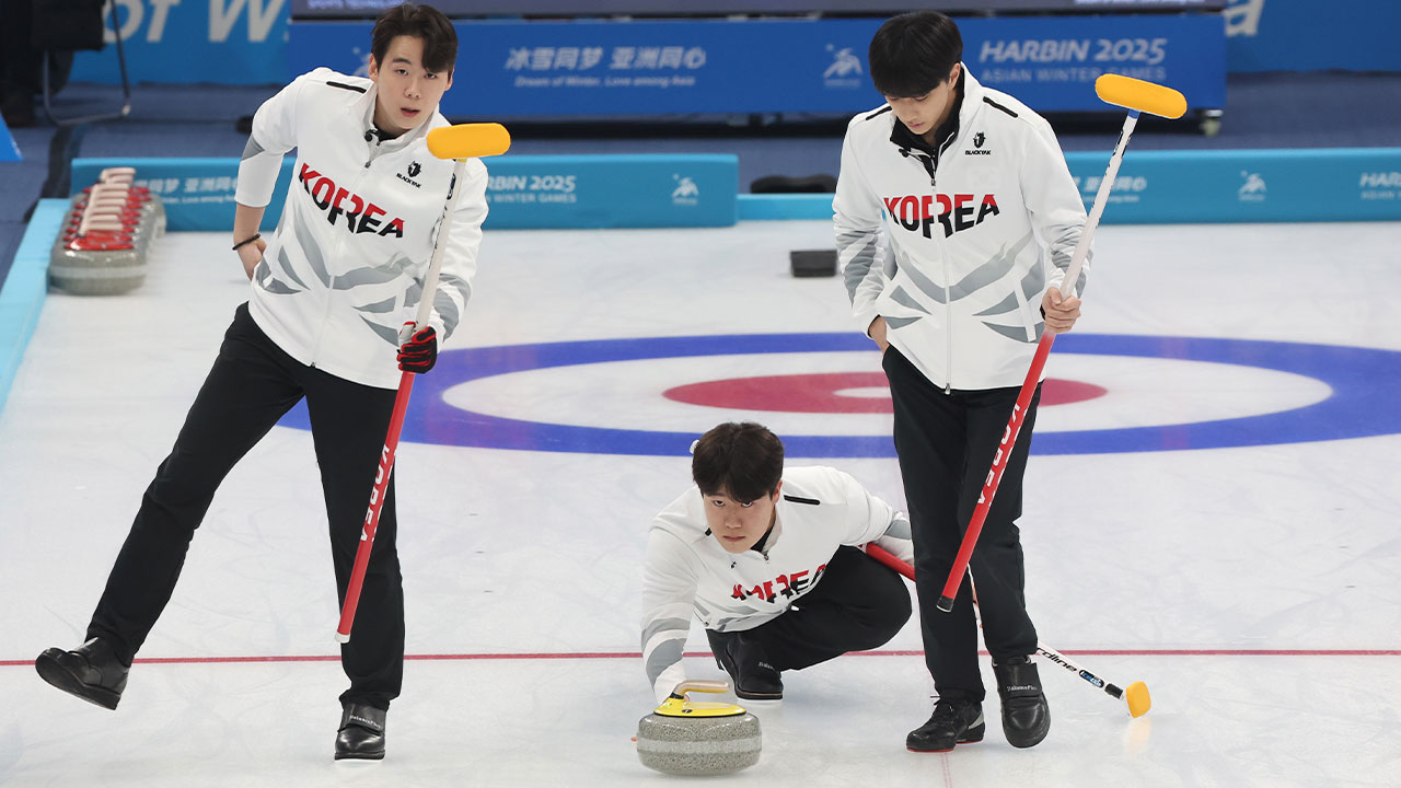 [아시안게임] 남자 컬링, 라운드로빈 4연승으로 준결승 직행